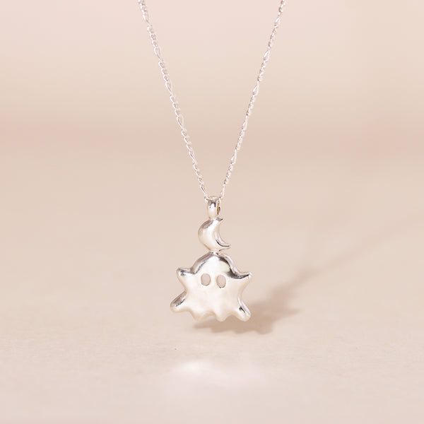Little Moon Monster Charm Necklace
