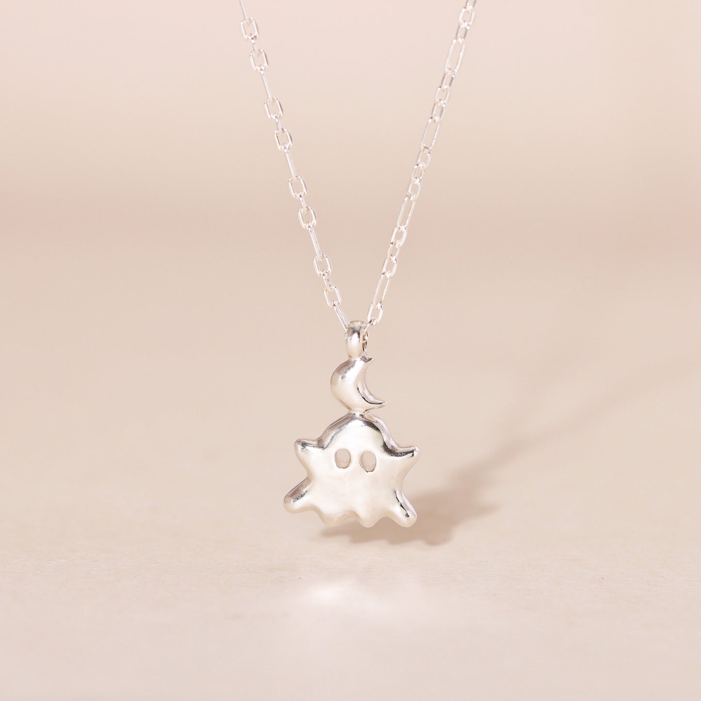 Little Moon Monster Charm Necklace