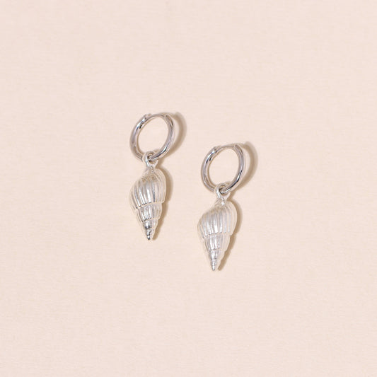 Sea Shell Hoop Earrings