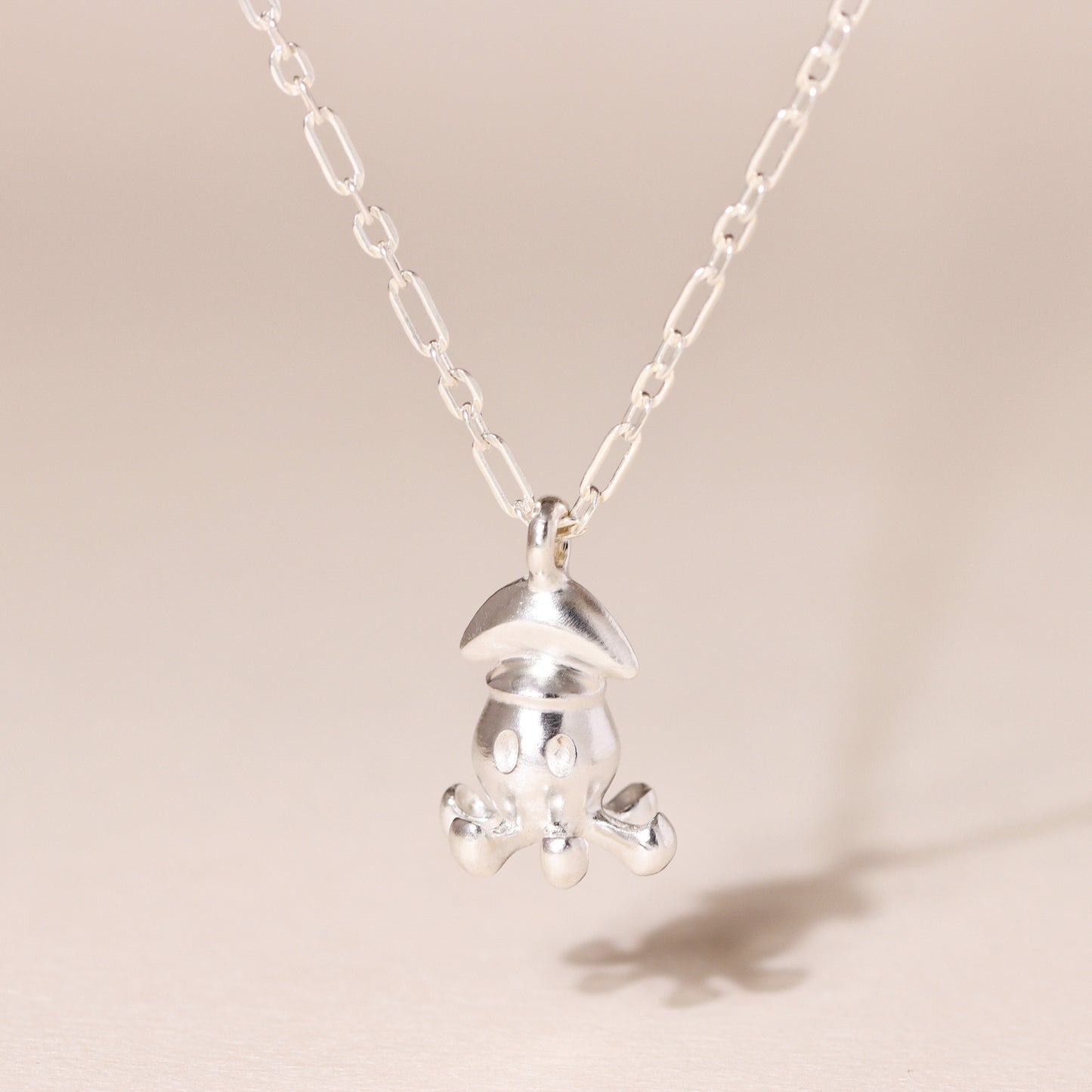 Little Squid Charm Necklace