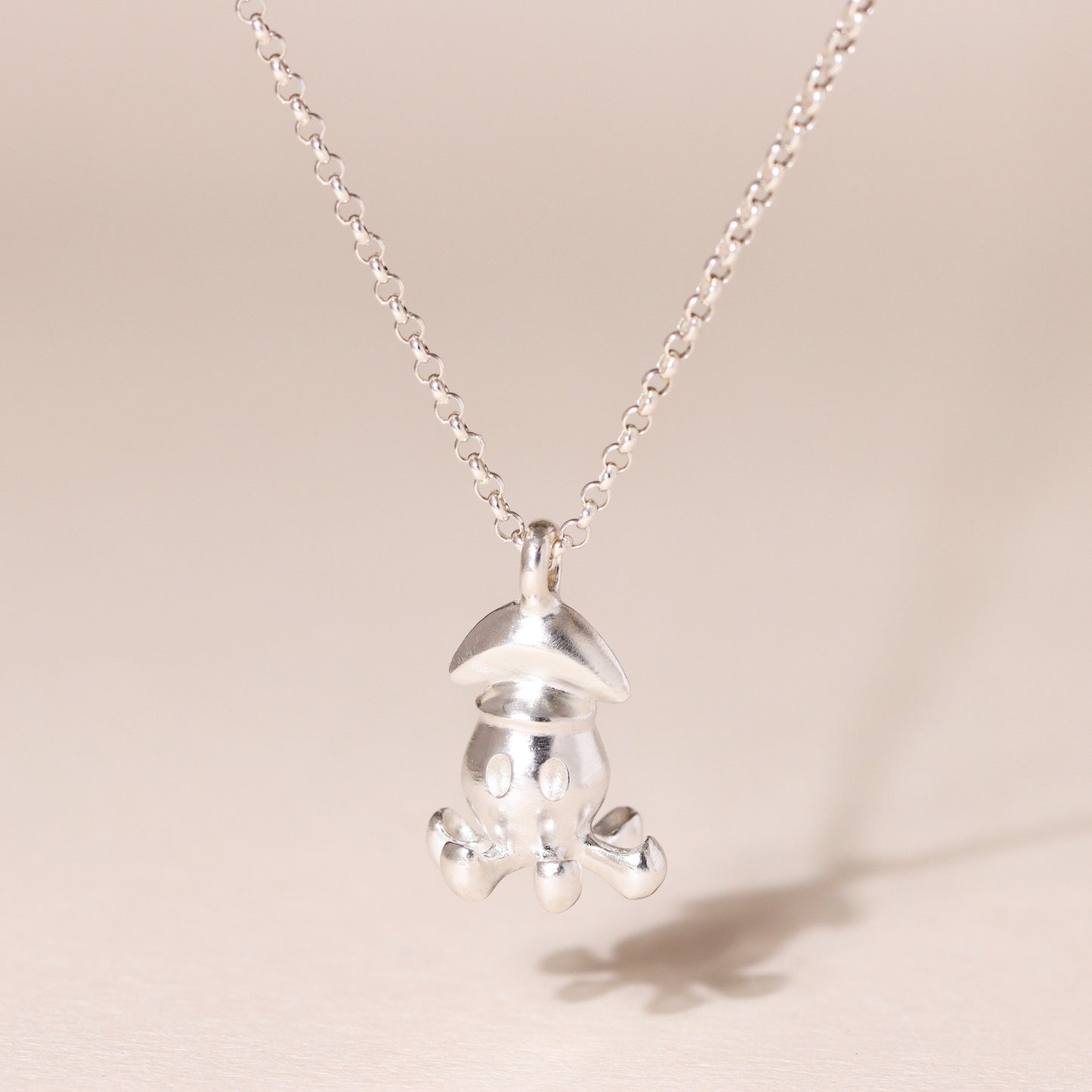Little Squid Charm Necklace