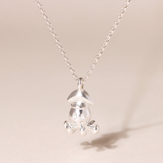 Little Squid Charm Necklace
