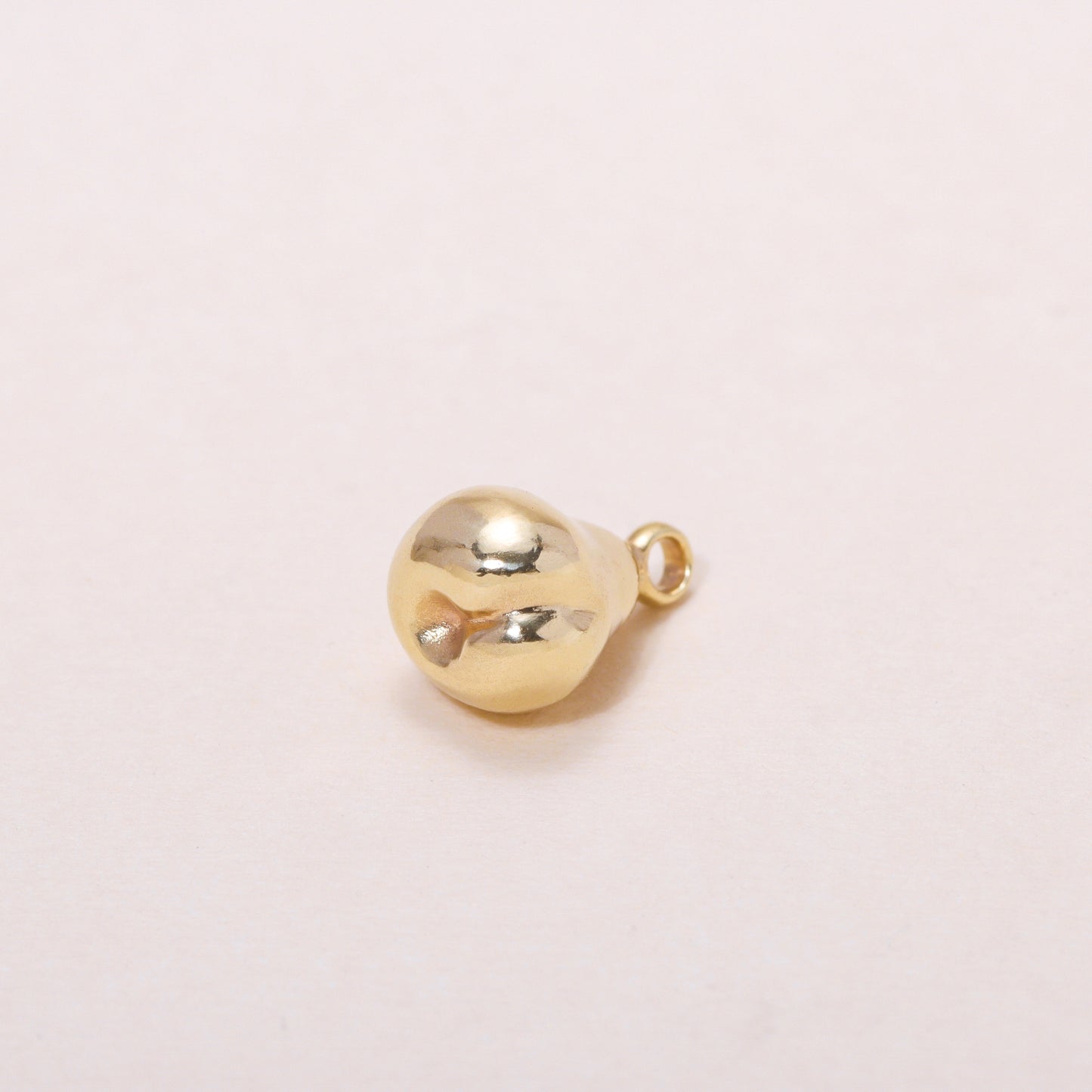 Pear Charm Necklace 14K Solid Gold