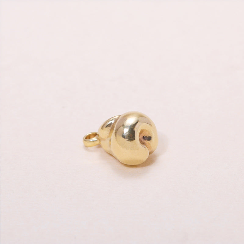 Pear Charm Necklace 14K Solid Gold