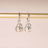 Pear Hoop Earrings
