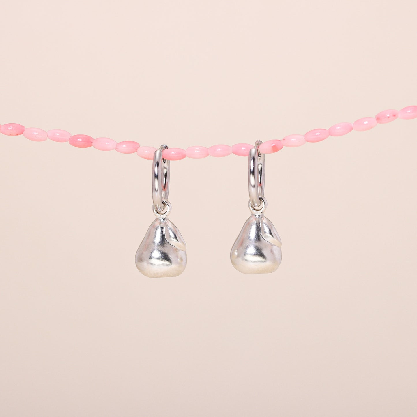 Pear Hoop Earrings