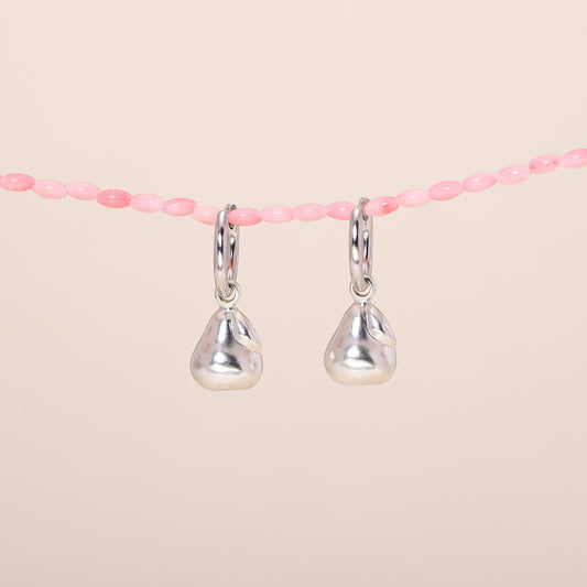 Pear Hoop Earrings