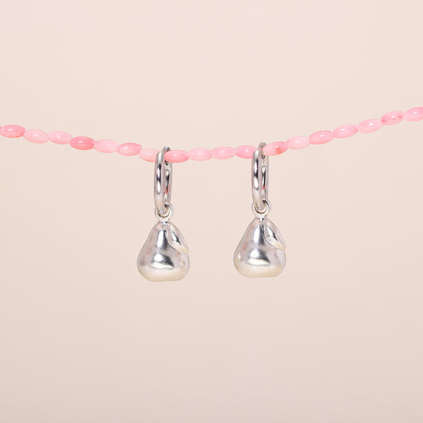 Pear Hoop Earrings