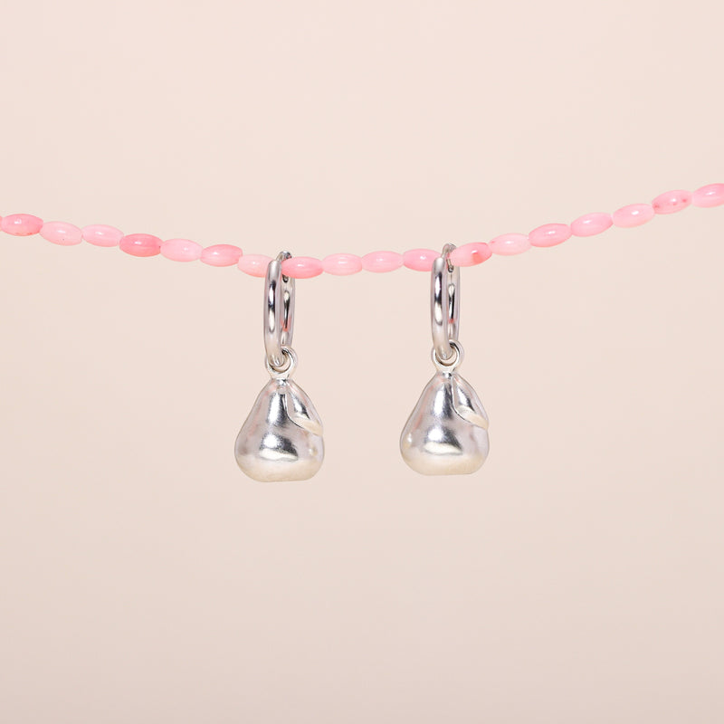 Pear Hoop Earrings