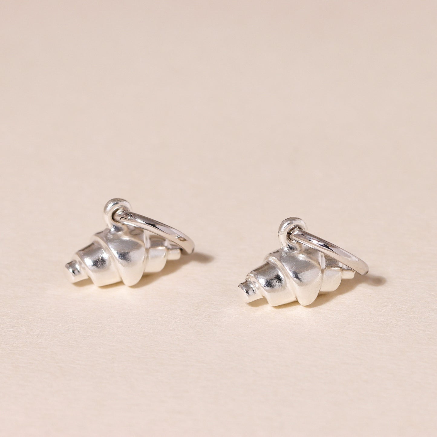 Pre-Baked Croissant Hoop Earrings