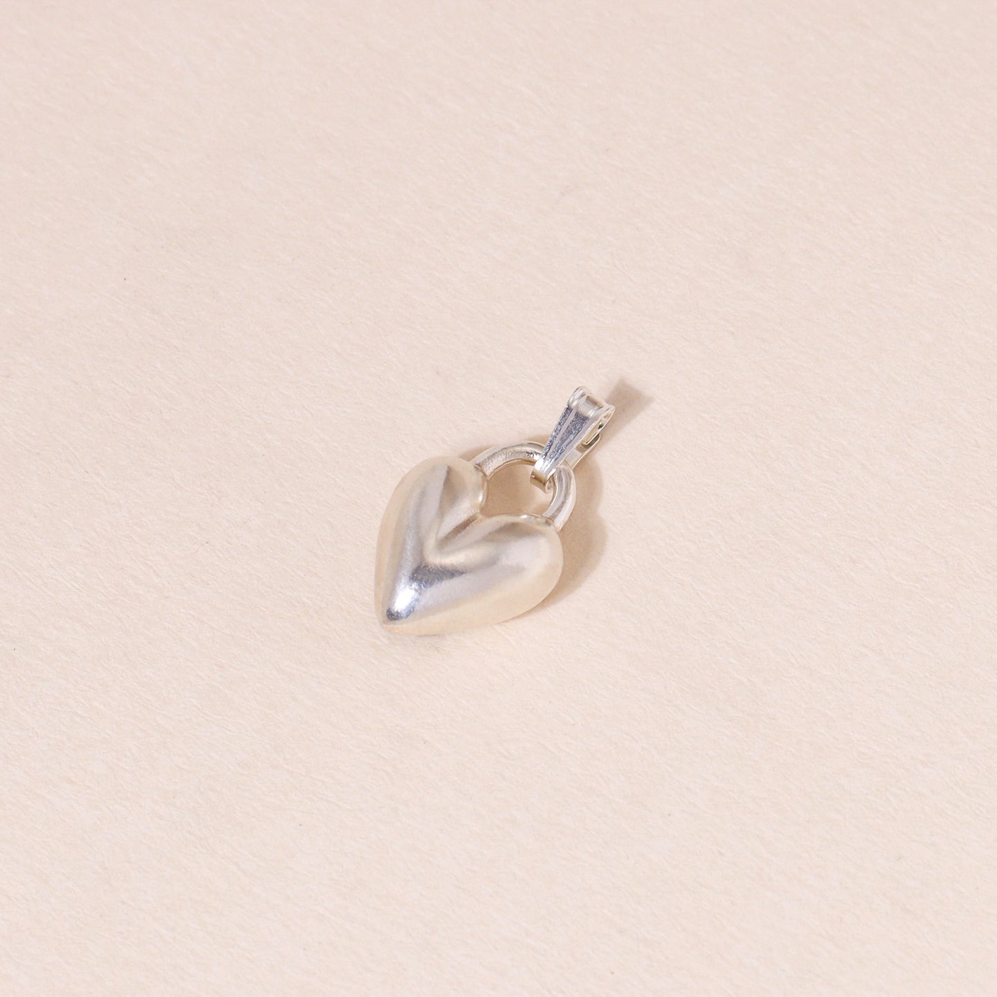 Puffy Heart Charm Necklace