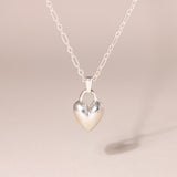 Puffy Heart Charm Necklace