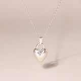 Puffy Heart Charm Necklace