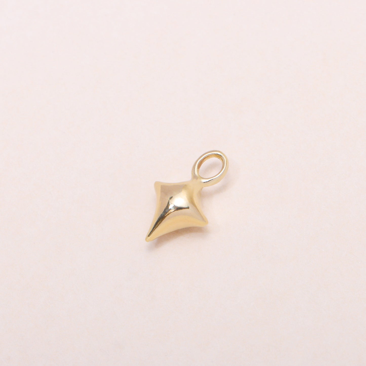 Star Moon Hoop Earrings 14K Solid Gold