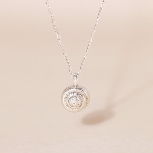 Swirl Shell Charm Necklace