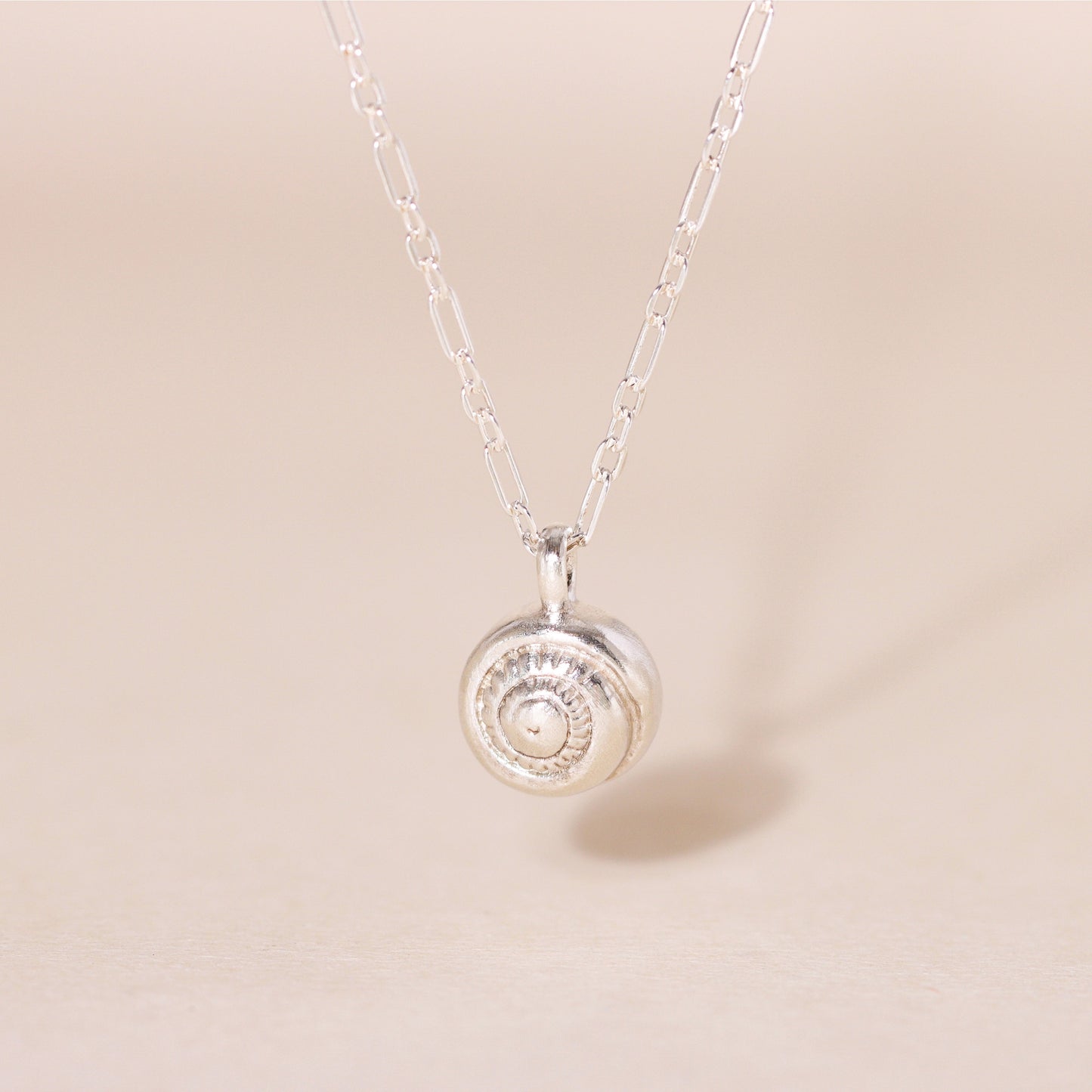 Swirl Shell Charm Necklace