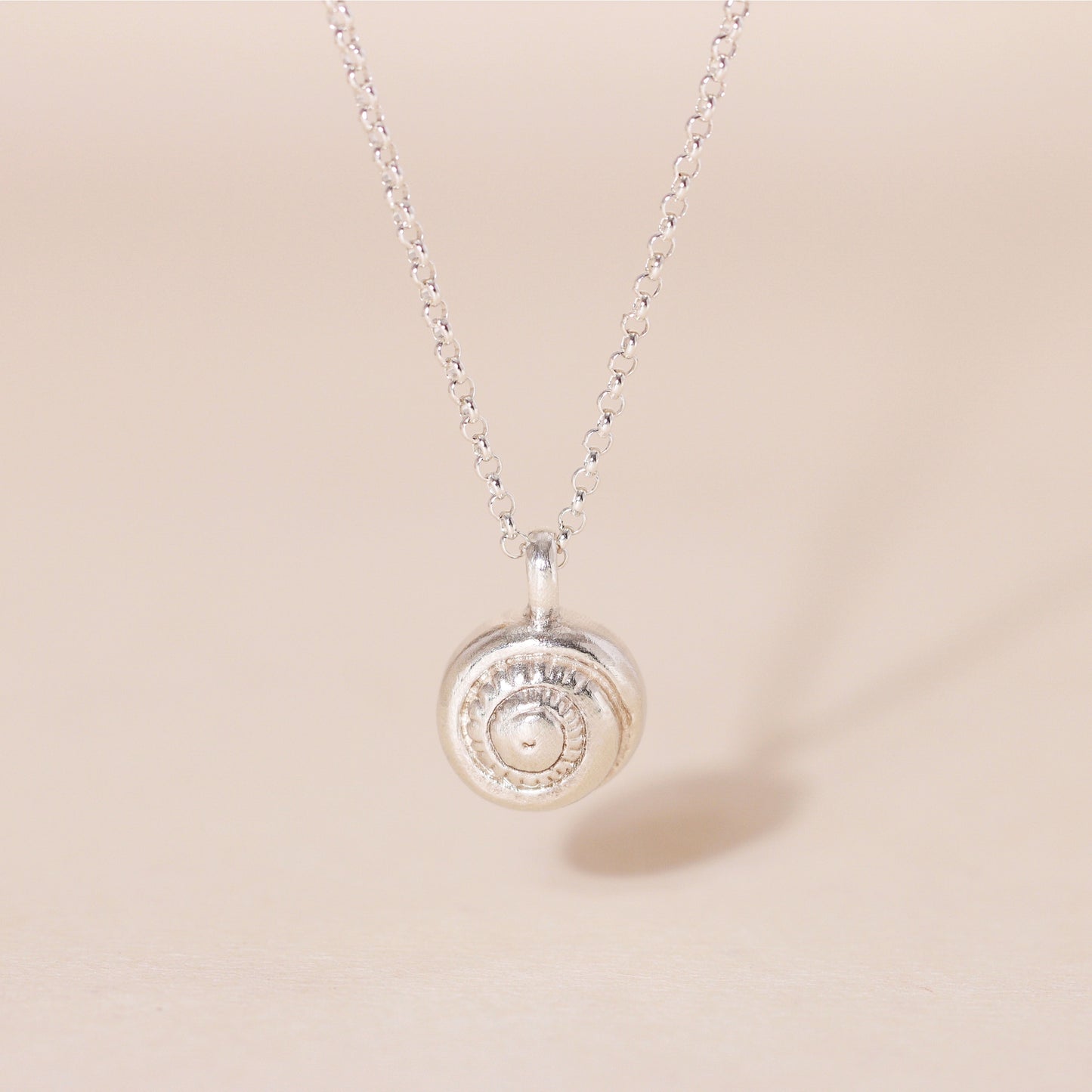Swirl Shell Charm Necklace