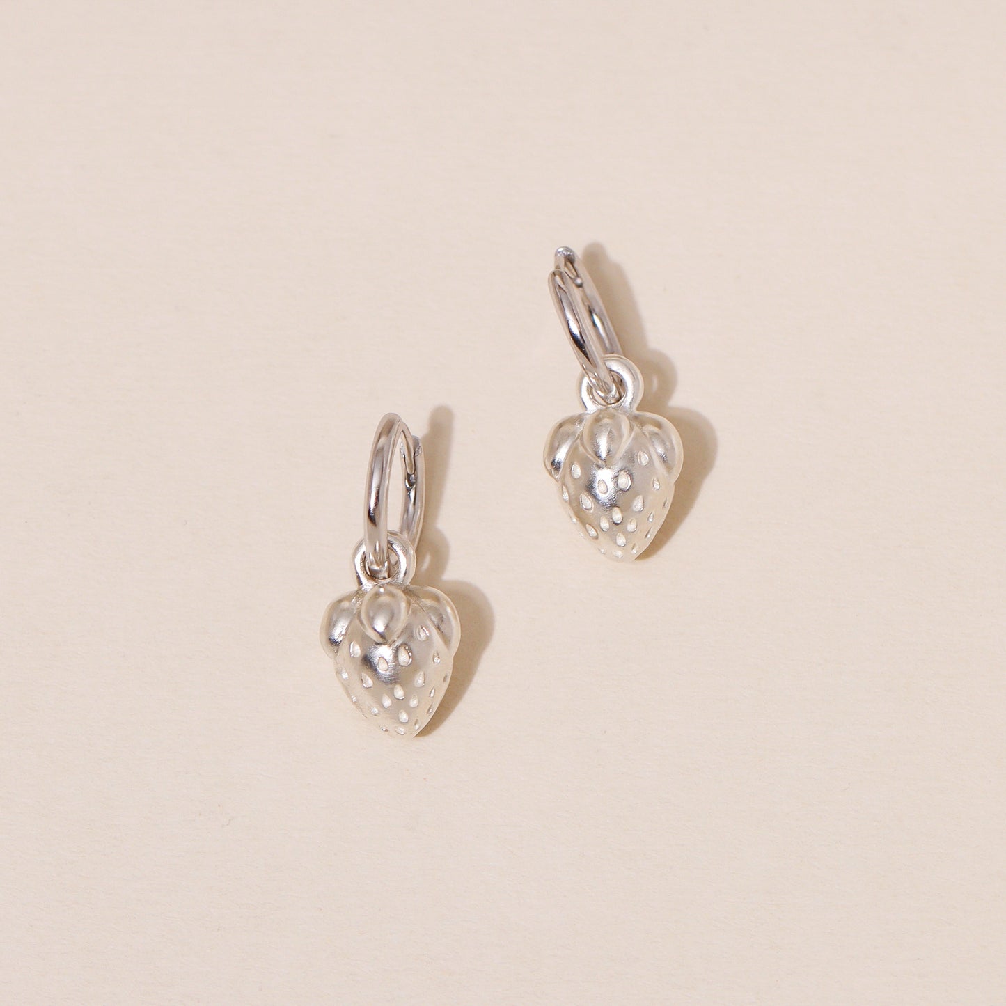 Strawberry Hoop Earrings
