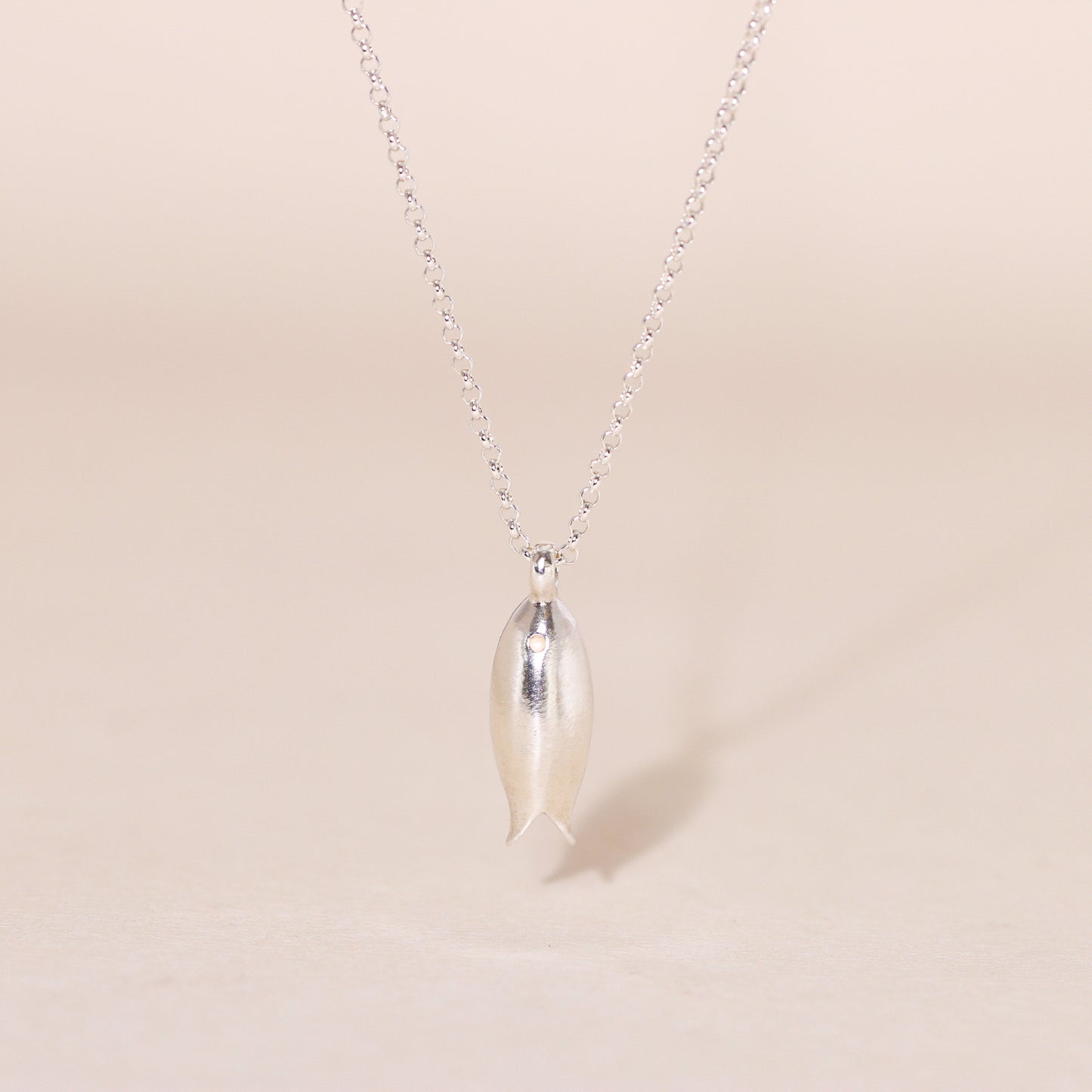 Little Sardine Charm Necklace